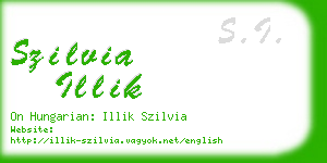 szilvia illik business card